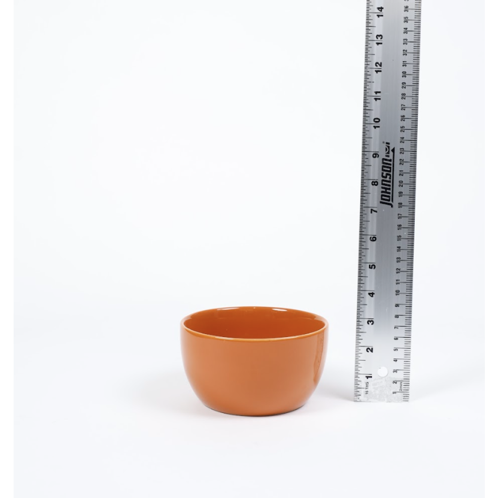 Burn Orange Glazed Bowl
